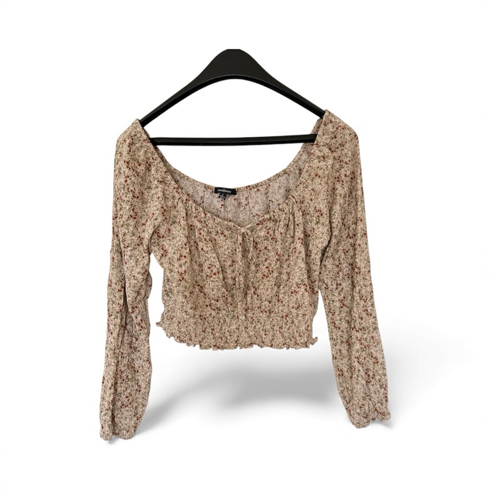 Floral Beige Women's Top